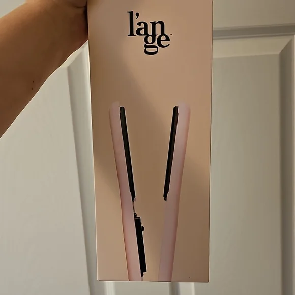L'ange One Pass Hair Aplatir Ceramic 1" Flat Iron Pink blush color - Picture 2 of 14